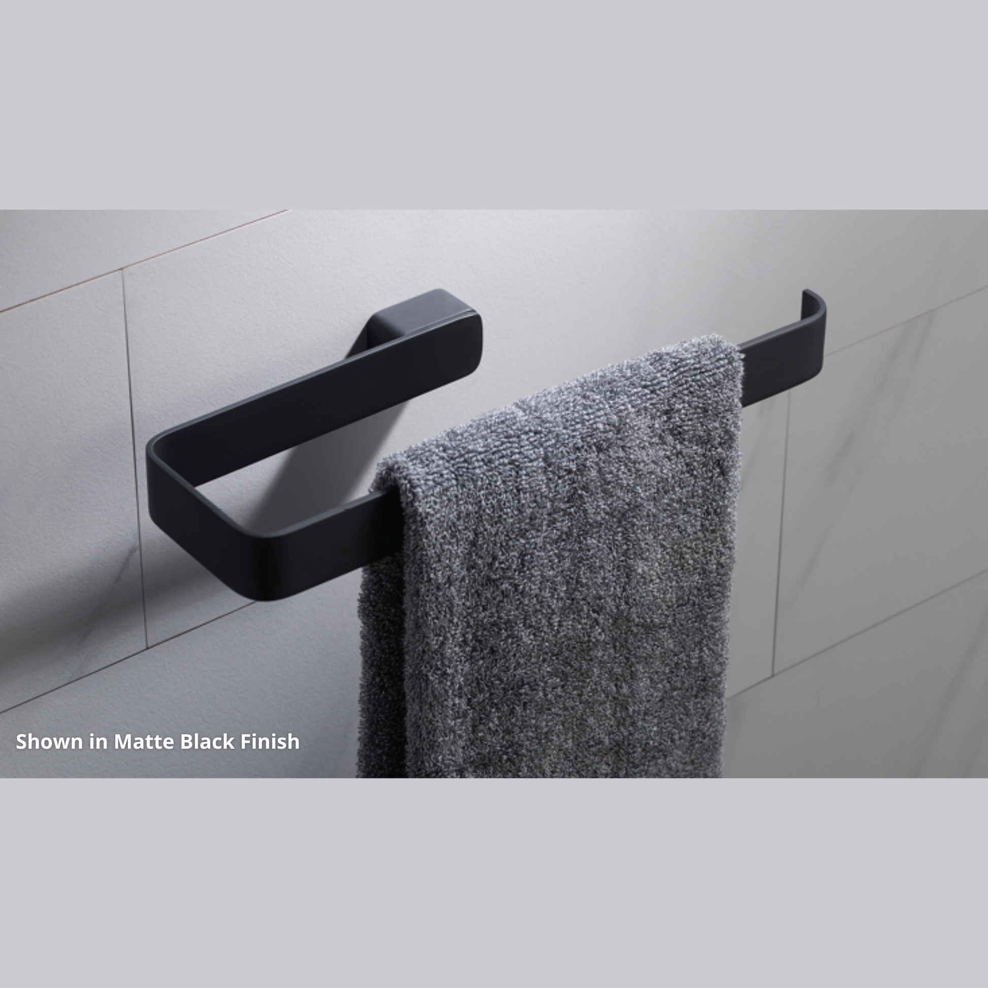 Blossom 600 Series 10" x 1" Brushed Nickel Brass Towel Bar