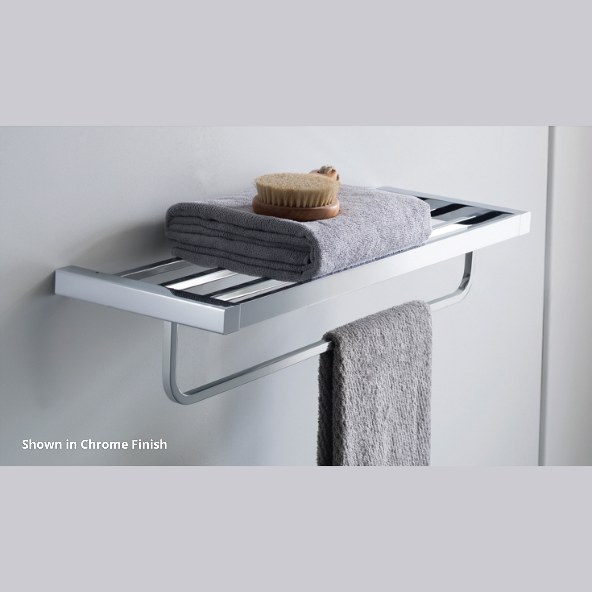 Blossom 600 Series 25" x 5" Brushed Nickel Brass Towel Rack