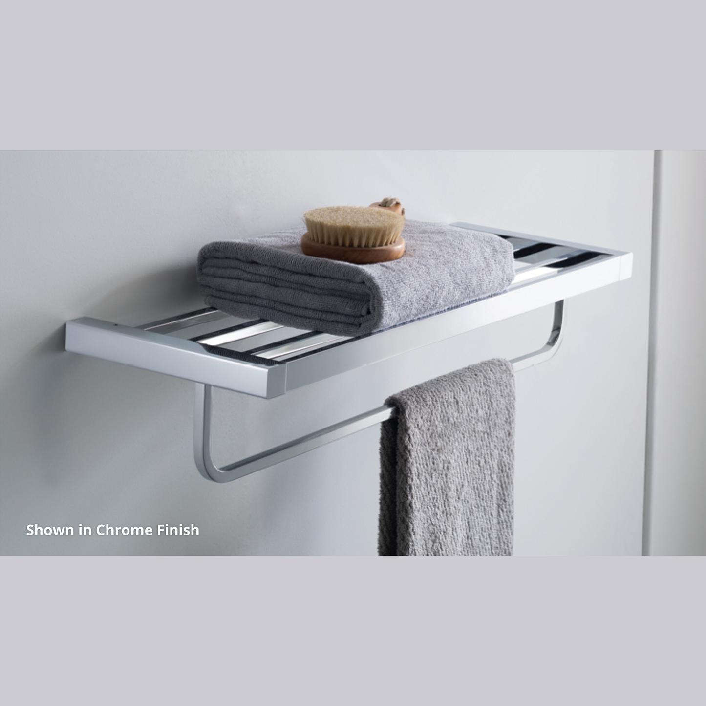 Blossom 600 Series 25" x 5" Matte Black Brass Towel Rack