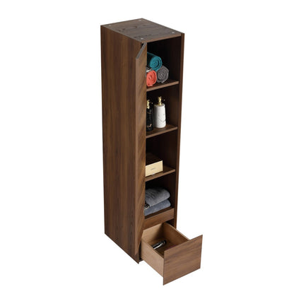 Blossom Assisi 12" x 17" Brown Walnut (Left) Side Cabinet
