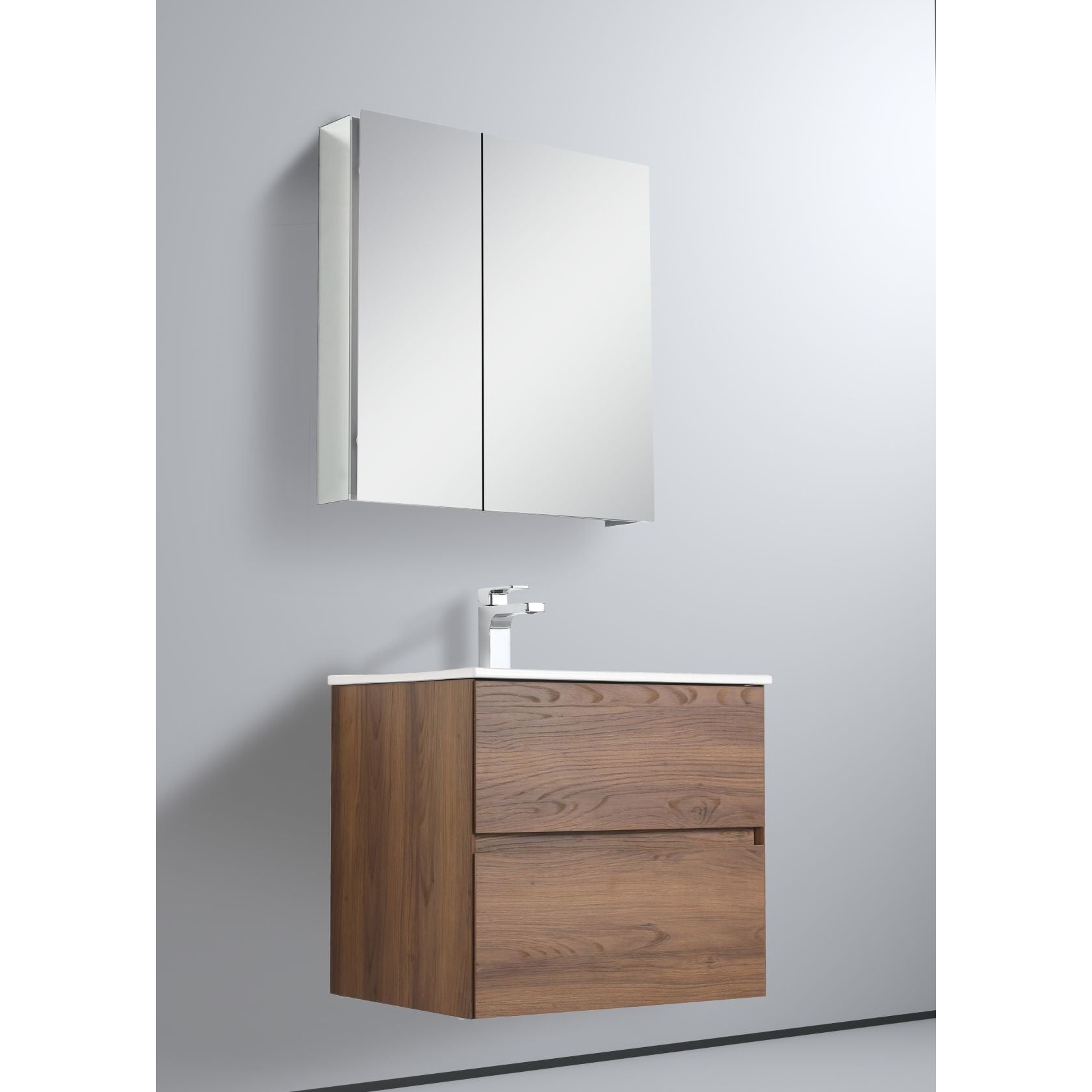 Blossom Assisi 24" Brown Walnut Single Sink Vanity Base