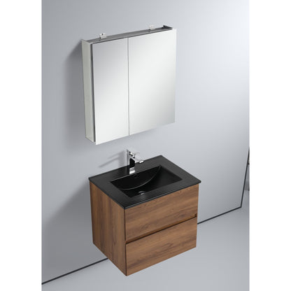 Blossom Assisi 24" Brown Walnut Single Sink Vanity Base