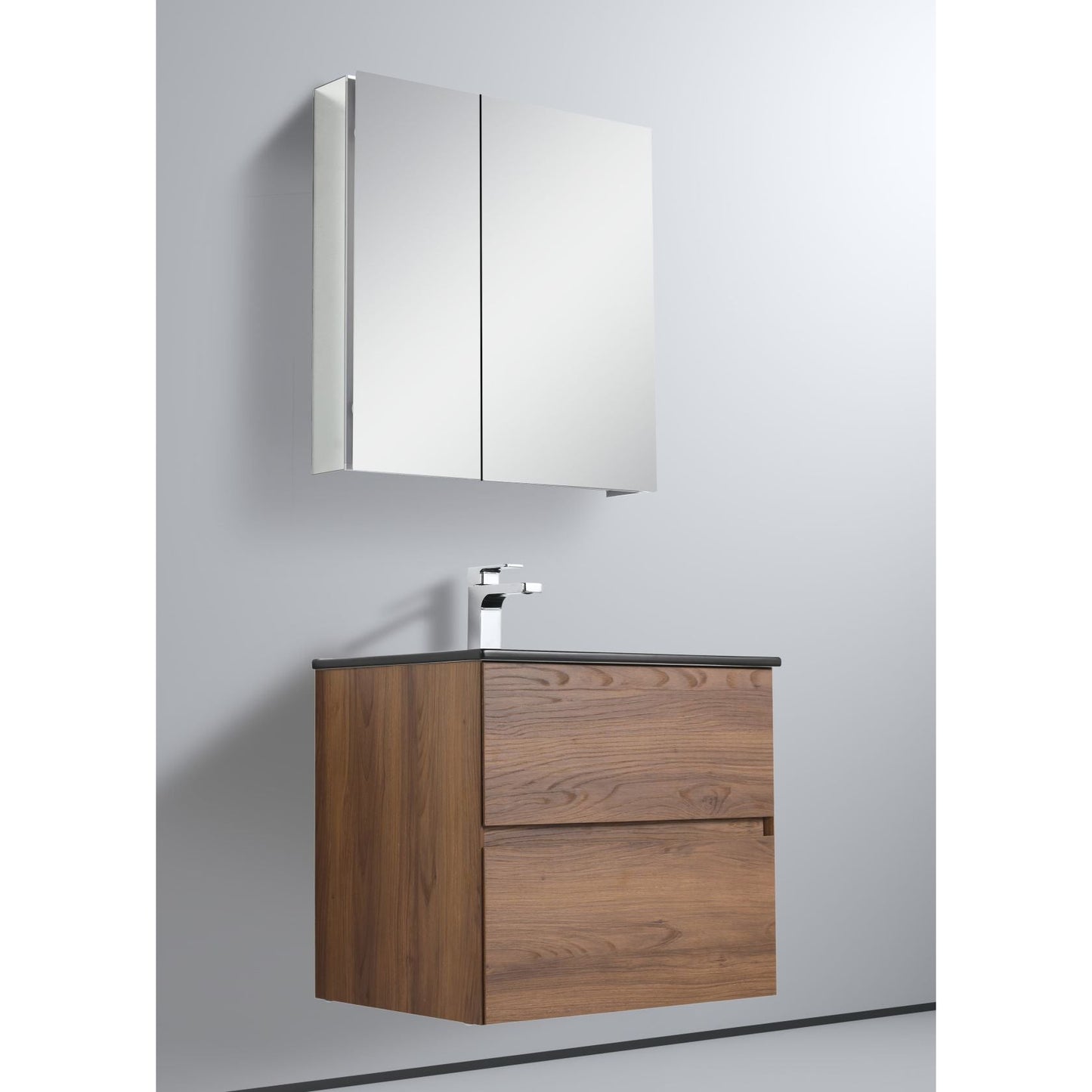 Blossom Assisi 24" Brown Walnut Single Sink Vanity Base