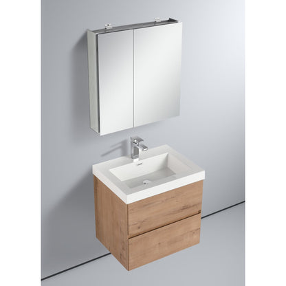 Blossom Assisi 24" Classic Oak Single Sink Vanity Base