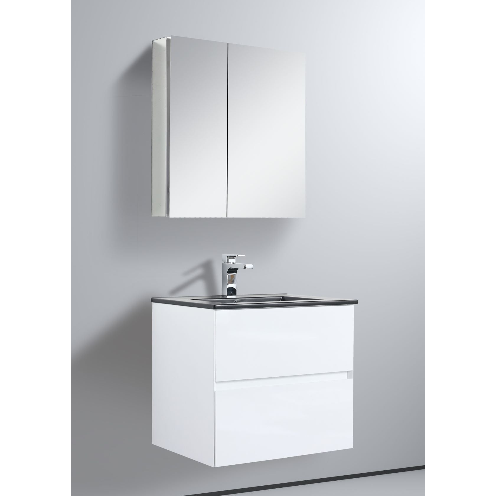 Blossom Assisi 24" Glossy White Single Sink Vanity Base