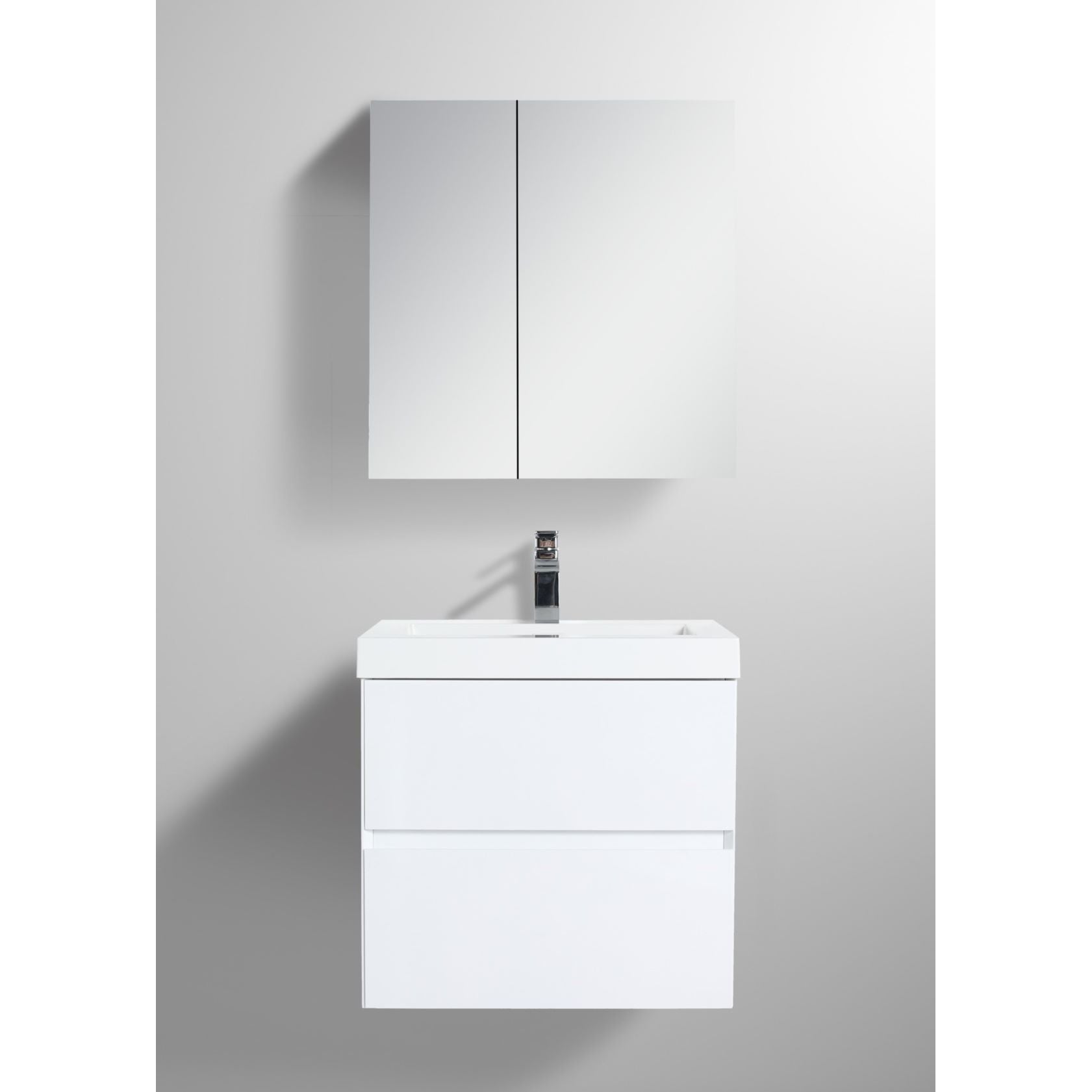 Blossom Assisi 24" Glossy White Single Sink Vanity Base