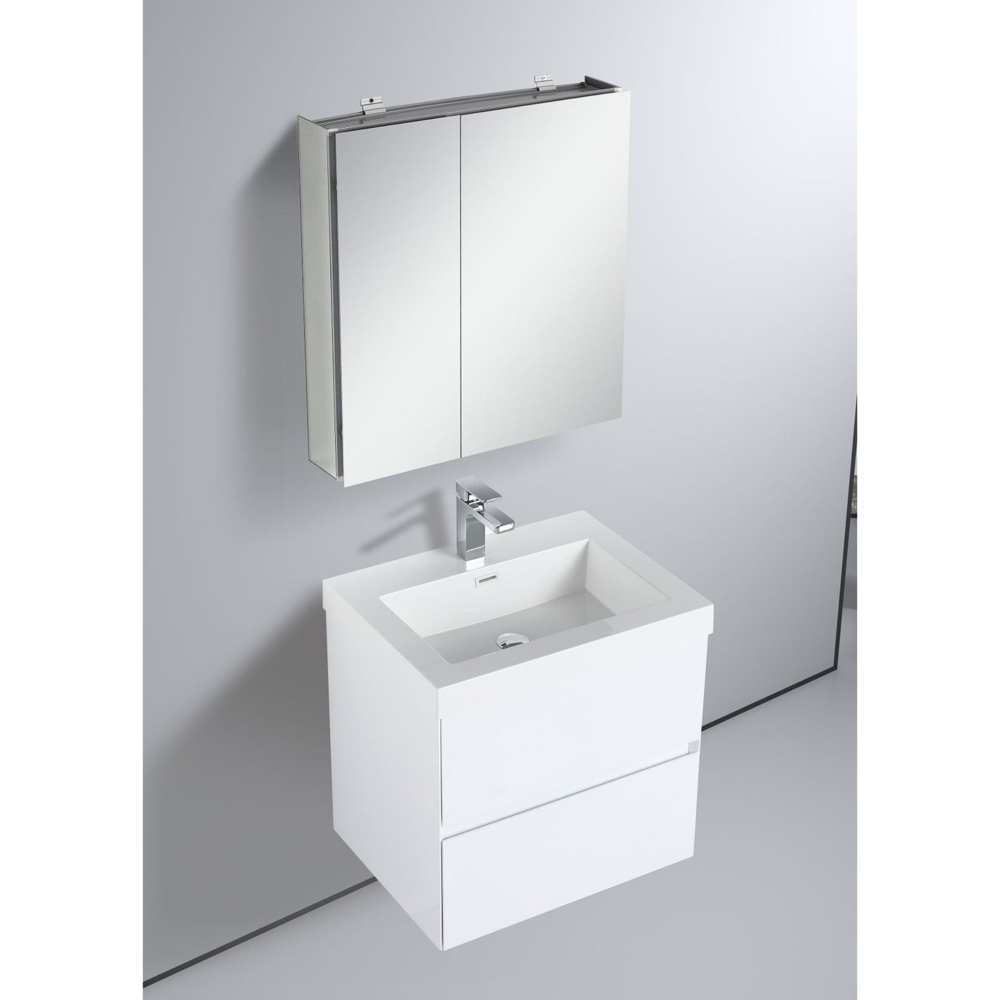 Blossom Assisi 24" Glossy White Single Sink Vanity Base