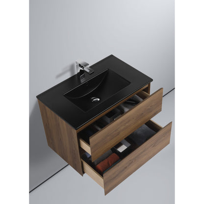 Blossom Assisi 30" Brown Walnut Single Sink Vanity Base