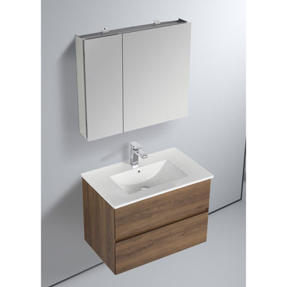 Blossom Assisi 30" Brown Walnut Single Sink Vanity Base