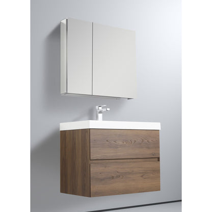 Blossom Assisi 30" Brown Walnut Single Sink Vanity Base