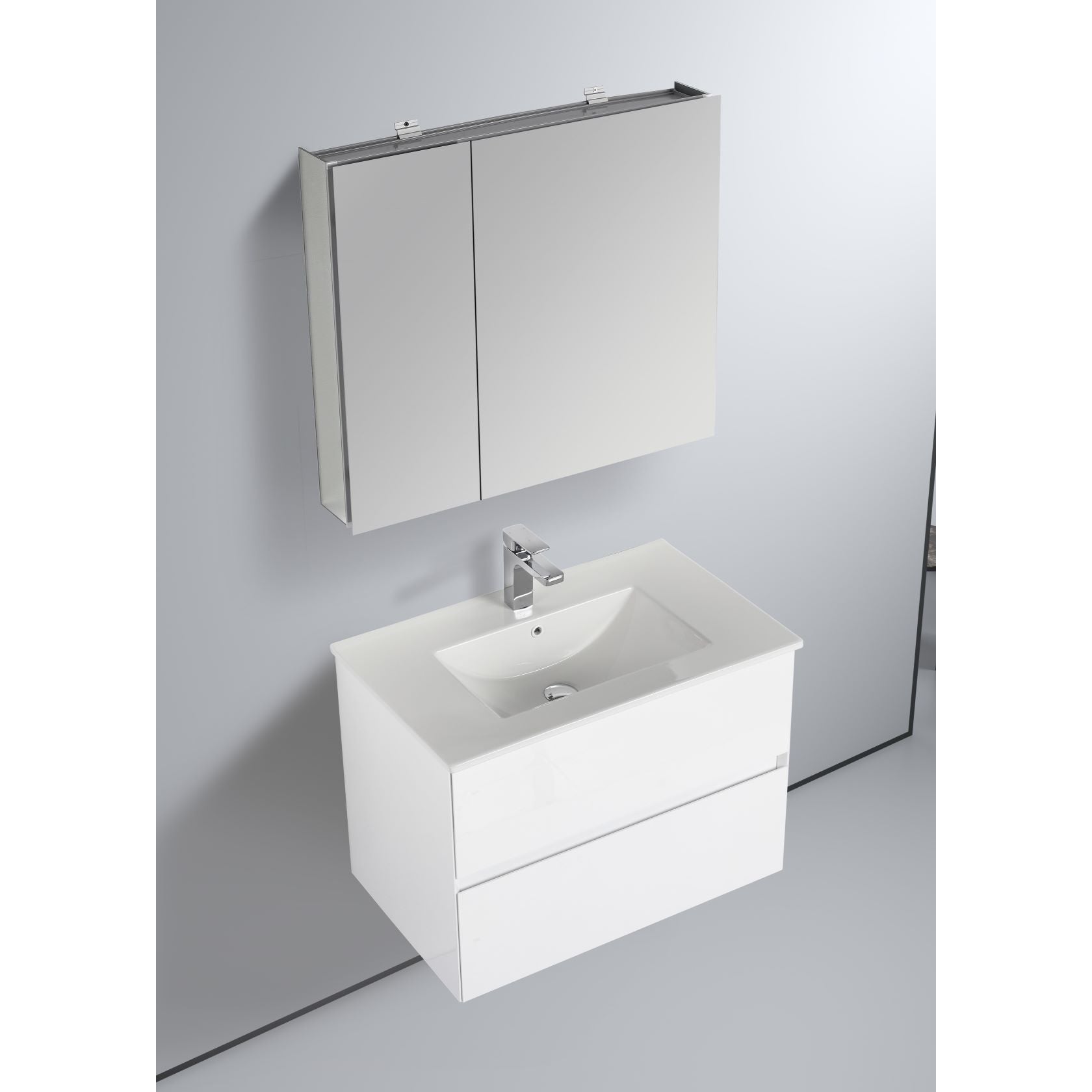 Blossom Assisi 30" Glossy White Single Sink Vanity Base
