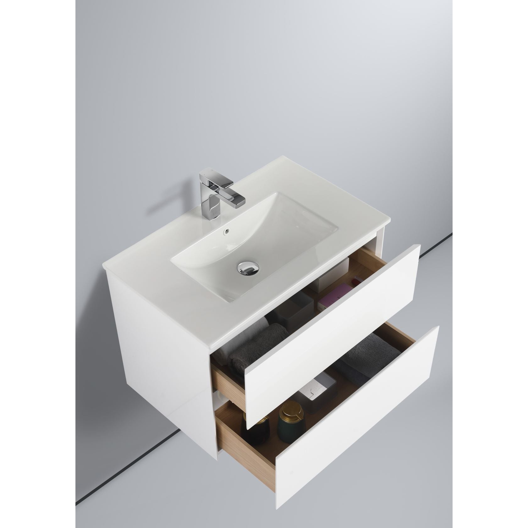 Blossom Assisi 30" Glossy White Single Sink Vanity Base