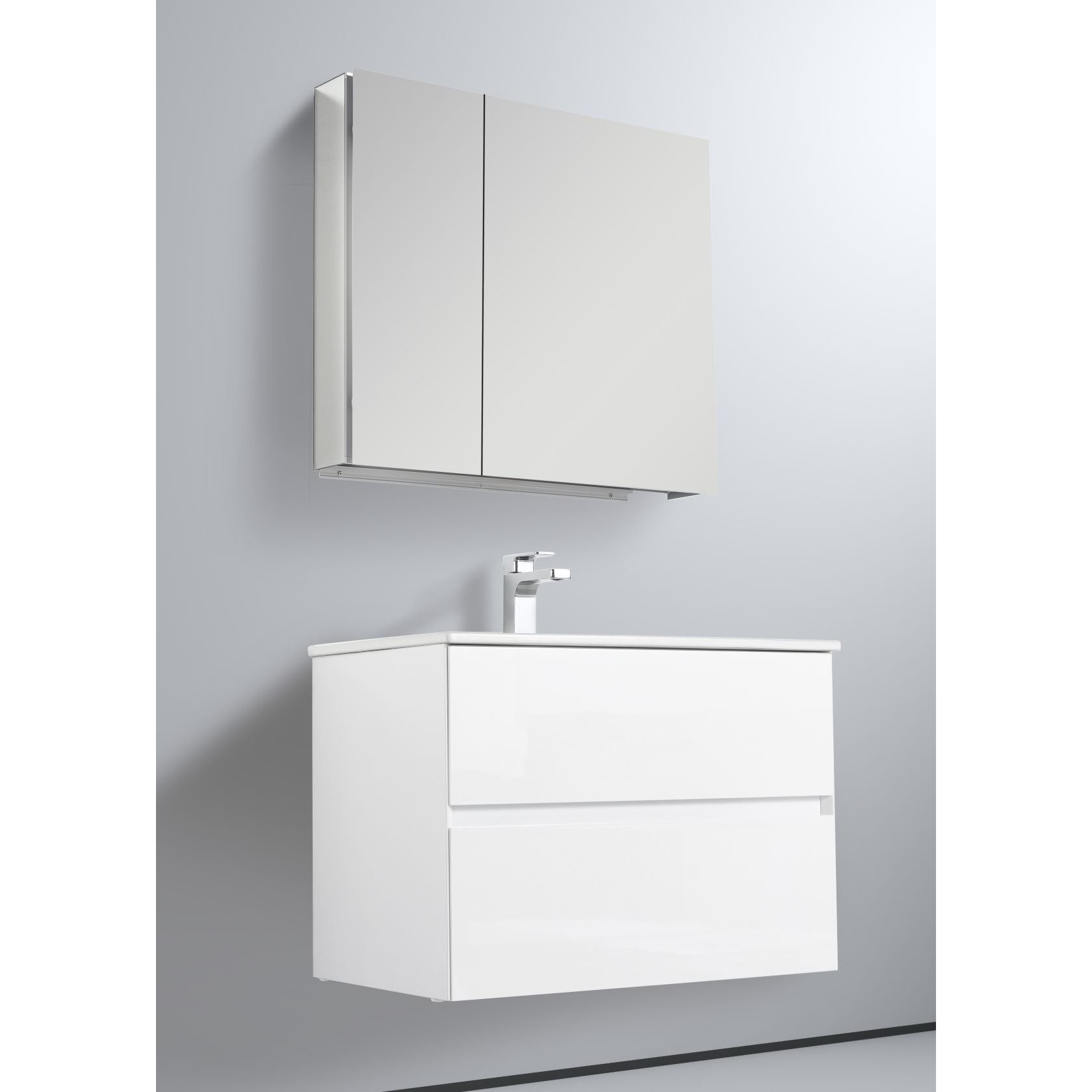 Blossom Assisi 30" Glossy White Single Sink Vanity Base
