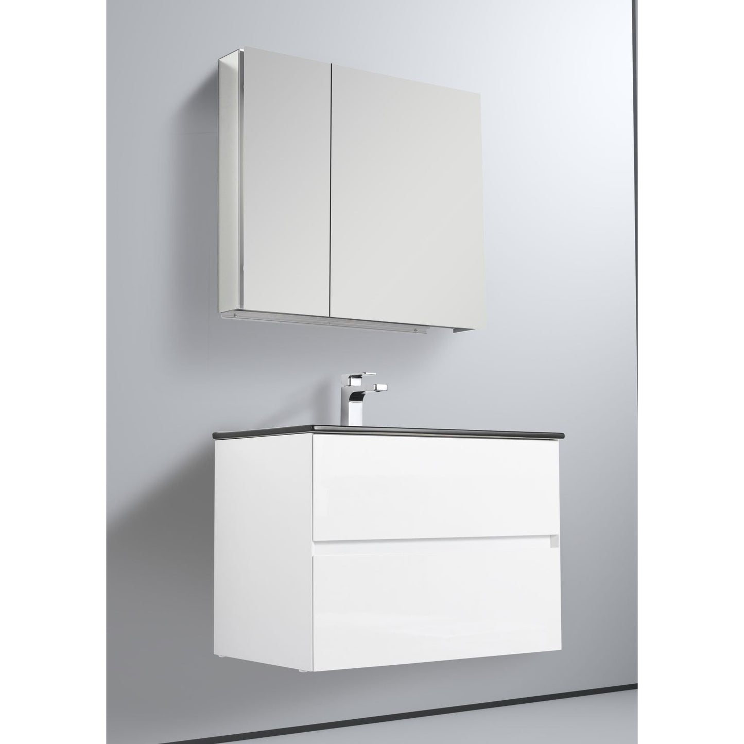 Blossom Assisi 30" Glossy White Single Sink Vanity Base