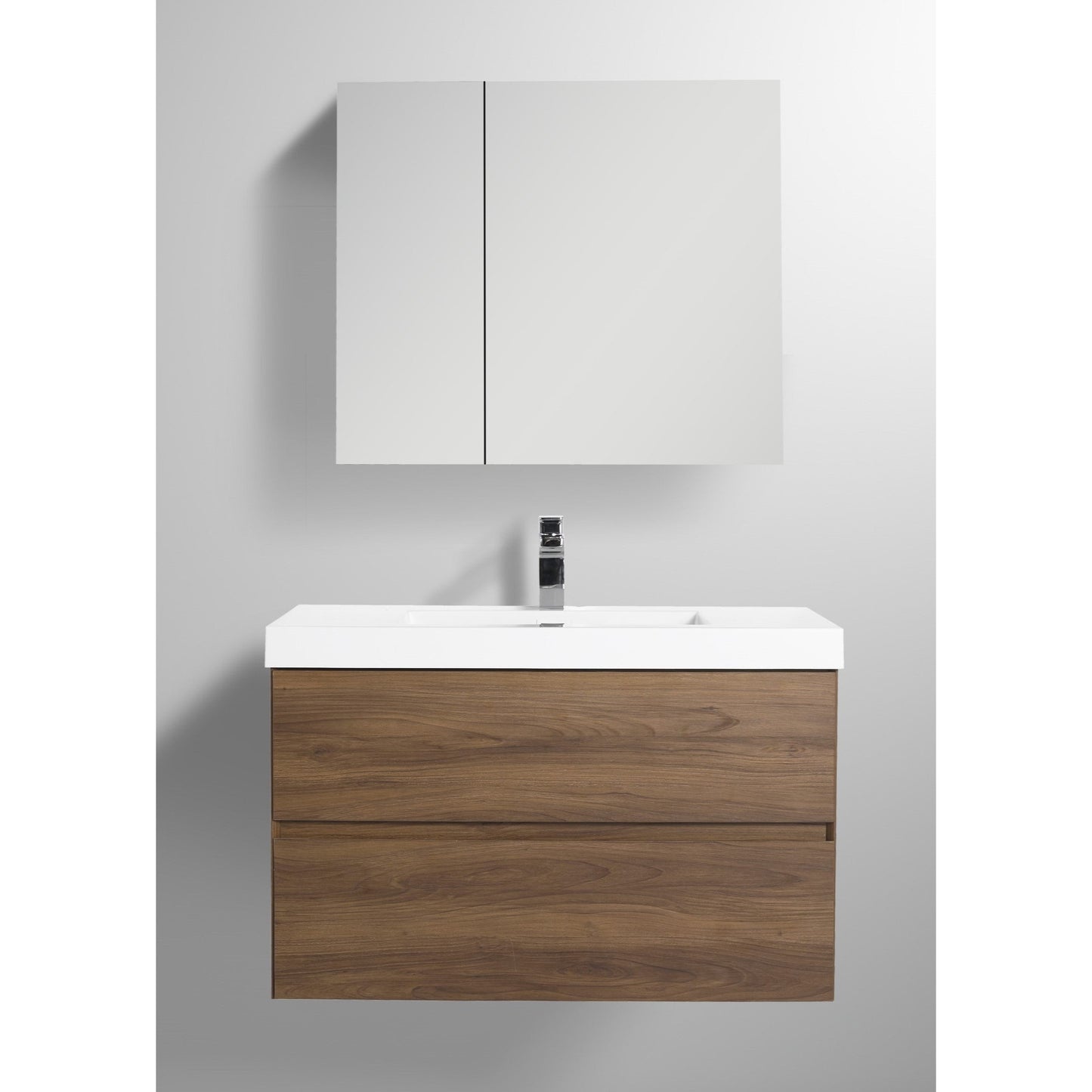 Blossom Assisi 36" Brown Walnut Single Sink Vanity Base