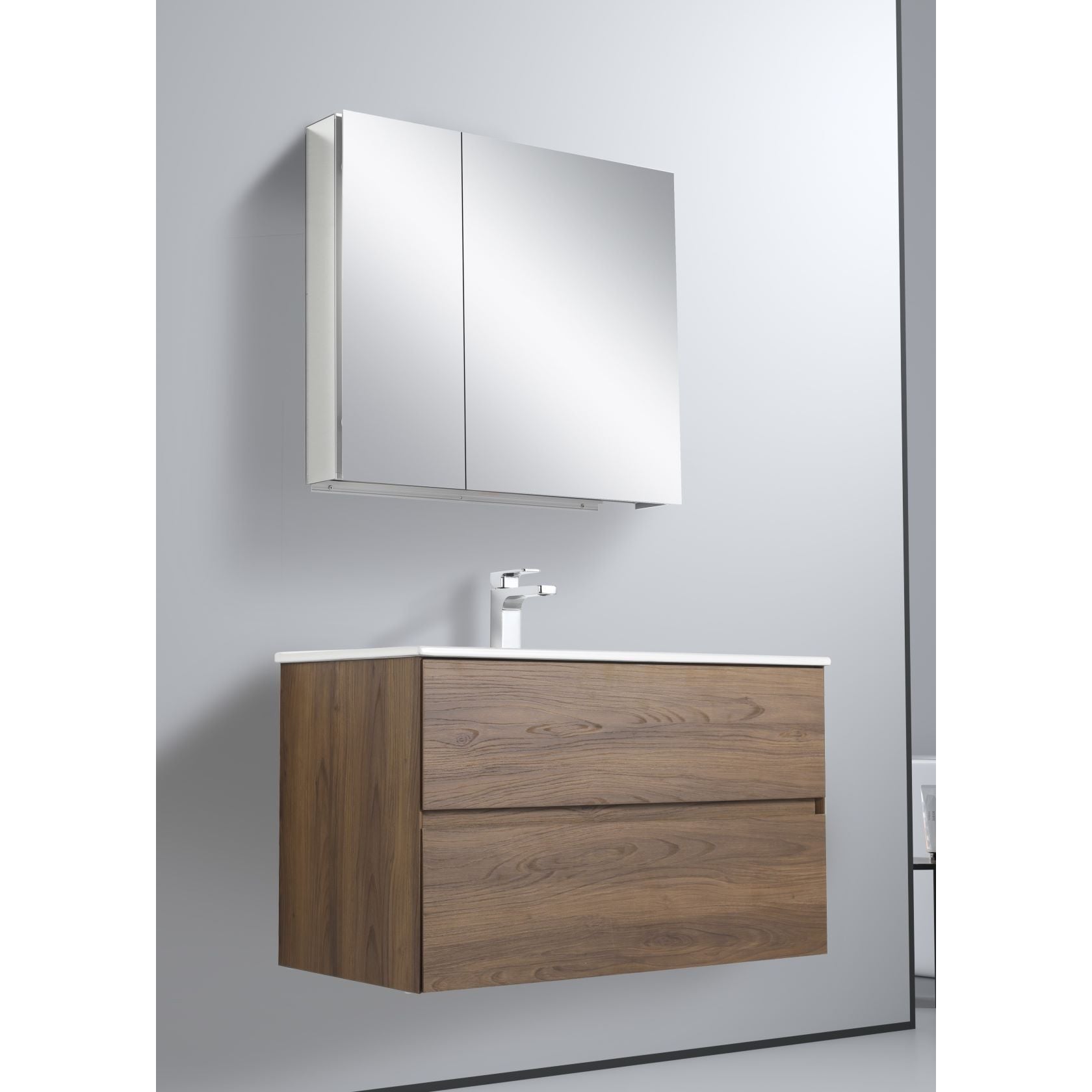 Blossom Assisi 36" Brown Walnut Single Sink Vanity Base