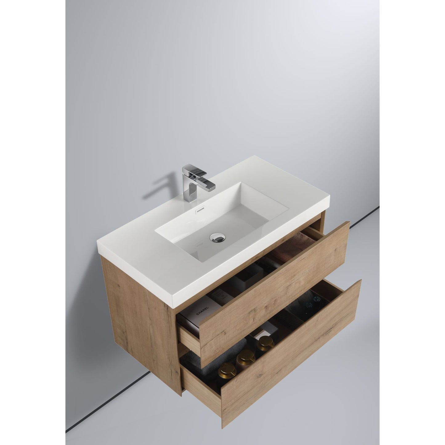 Blossom Assisi 36" Classic Oak Single Sink Vanity Base