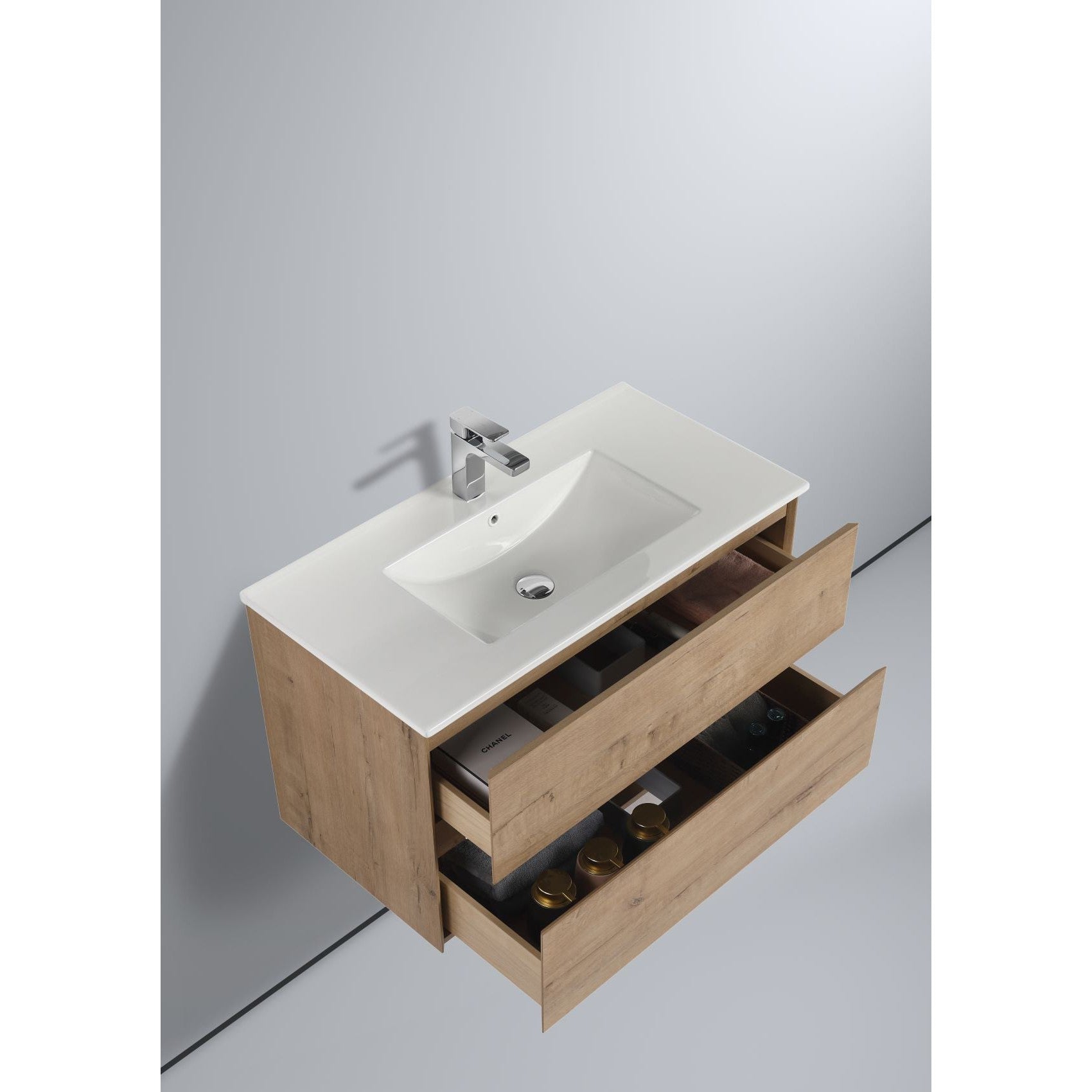 Blossom Assisi 36" Classic Oak Single Sink Vanity Base