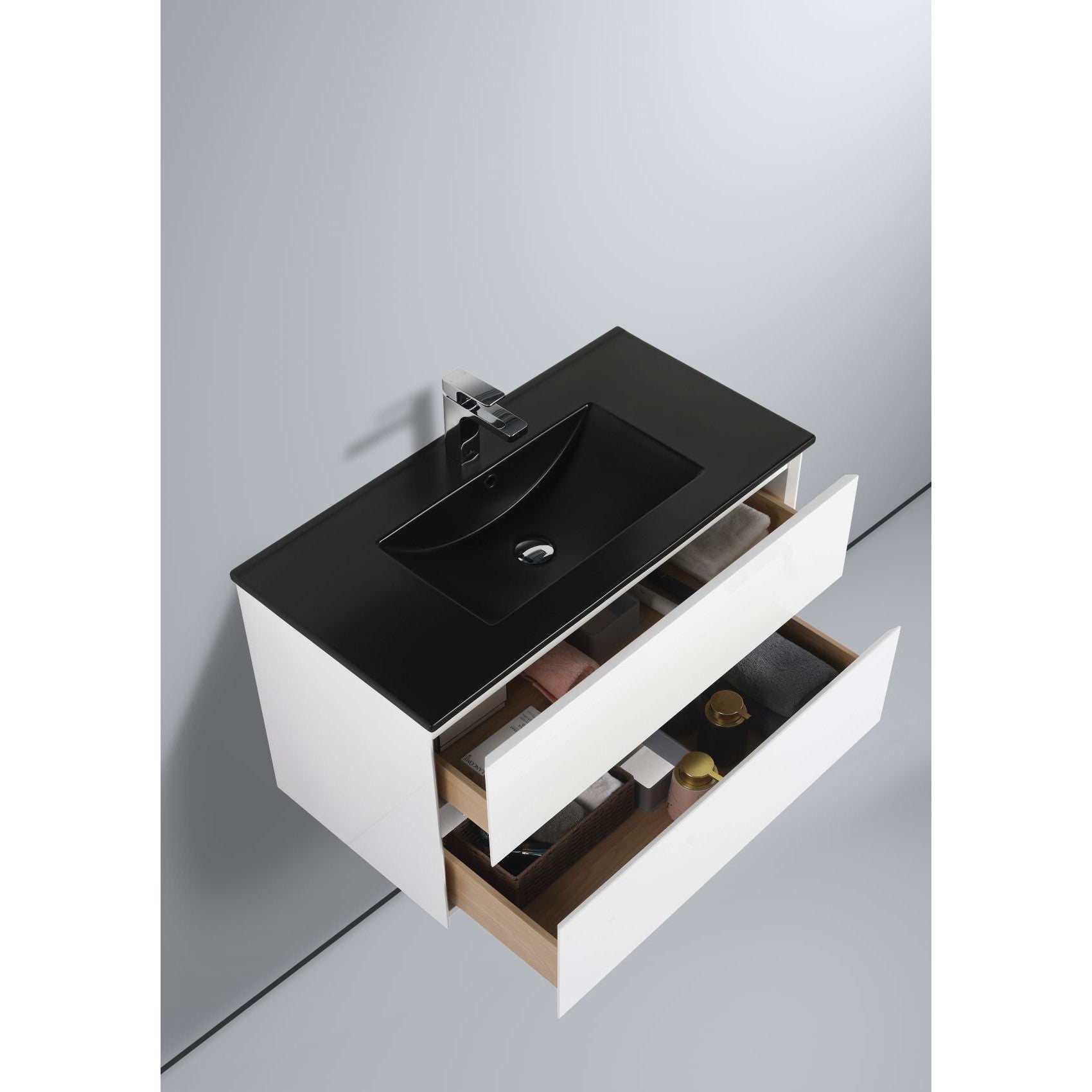 Blossom Assisi 36" Glossy White Single Sink Vanity Base