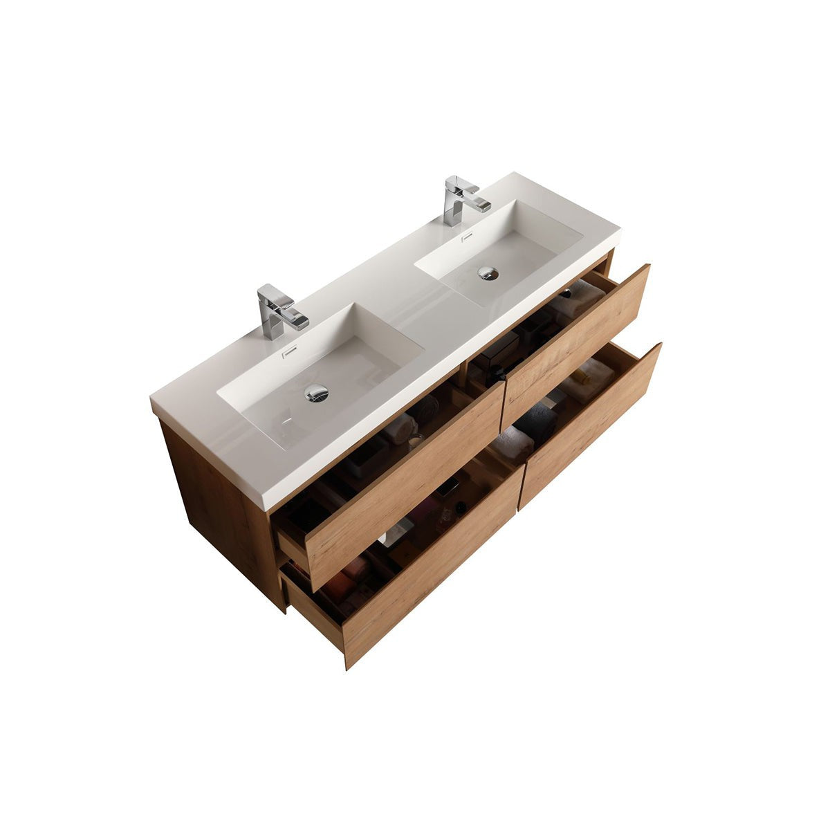 Blossom Assisi 48" Classic Oak Double Sink Vanity Base