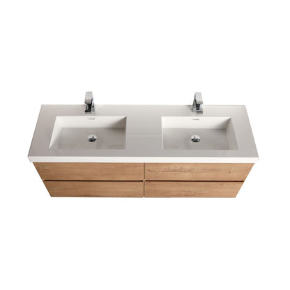 Blossom Assisi 60" Classic Oak Double Sink Vanity Base