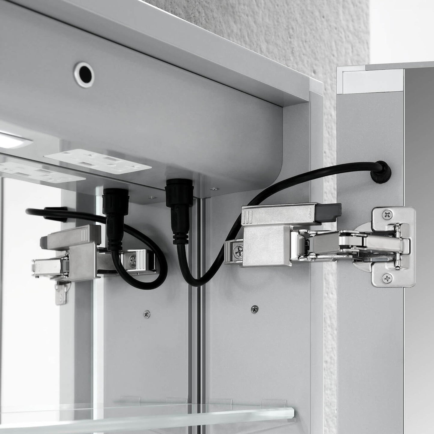 Blossom Asta 30" x 32" Recessed or Surface Mount 2-Door LED Mirror Medicine Cabinet With 3 Adjustable Glass Shelves, Built-In Defogger, Dimmer, USB & Electrical Outlet