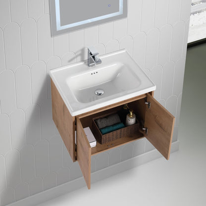 Blossom Bern 24" Classic Oak Vanity With Ceramic Basin