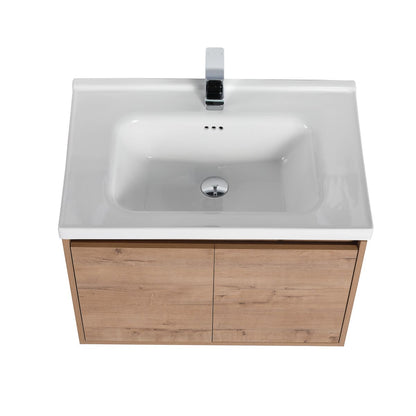 Blossom Bern 28" Classic Oak Vanity With Ceramic Basin