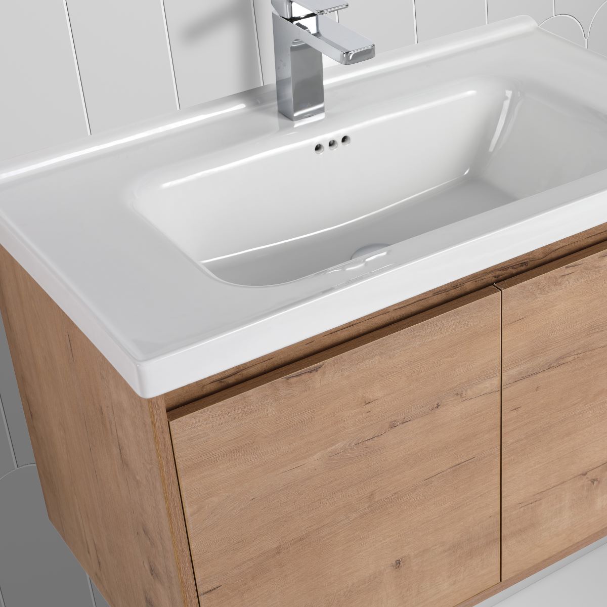 Blossom Bern 32" Classic Oak Vanity With Ceramic Basin