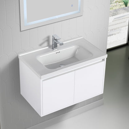 Blossom Bern 32" Glossy White Vanity With Ceramic Basin
