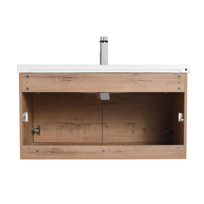 Blossom Bern 36" Classic Oak Vanity With Ceramic Basin