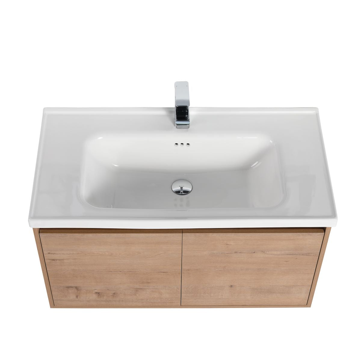 Blossom Bern 36" Classic Oak Vanity With Ceramic Basin
