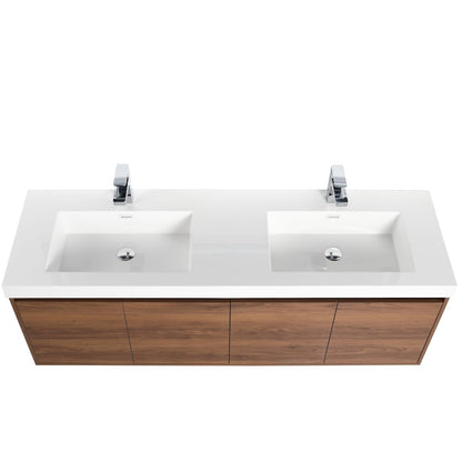 Blossom Bern 60" Brown Walnut Double Vanity