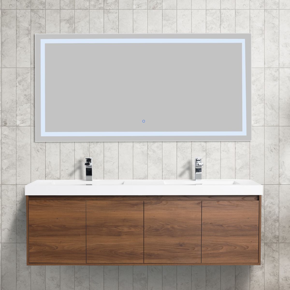Blossom Bern 60" Brown Walnut Double Vanity