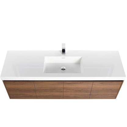 Blossom Bern 60" Brown Walnut Single Vanity