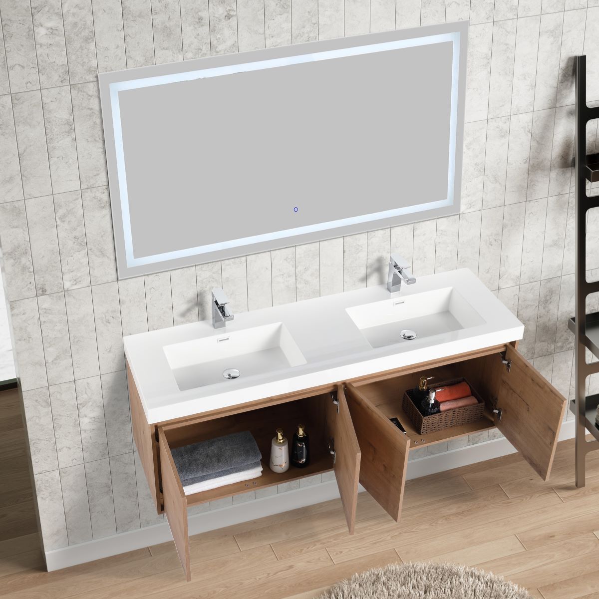 Blossom Bern 60" Classic Oak Double Vanity