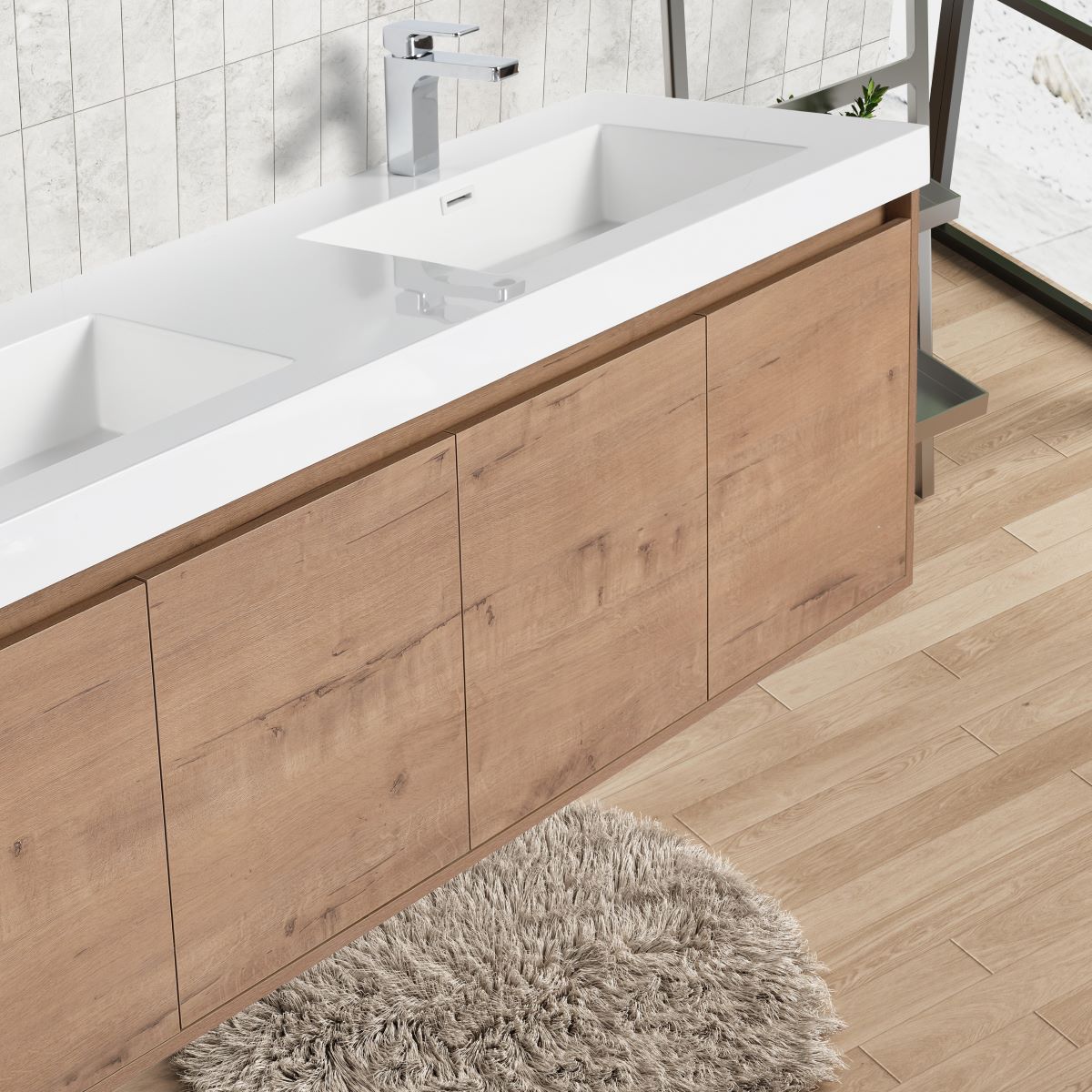 Blossom Bern 60" Classic Oak Double Vanity