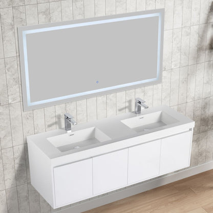 Blossom Bern 60" Glossy White Double Vanity