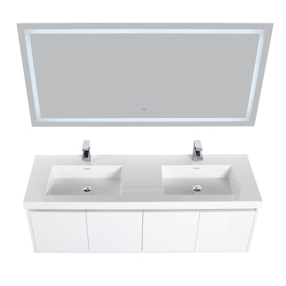 Blossom Bern 60" Glossy White Double Vanity