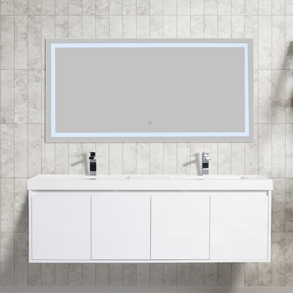 Blossom Bern 60" Glossy White Double Vanity