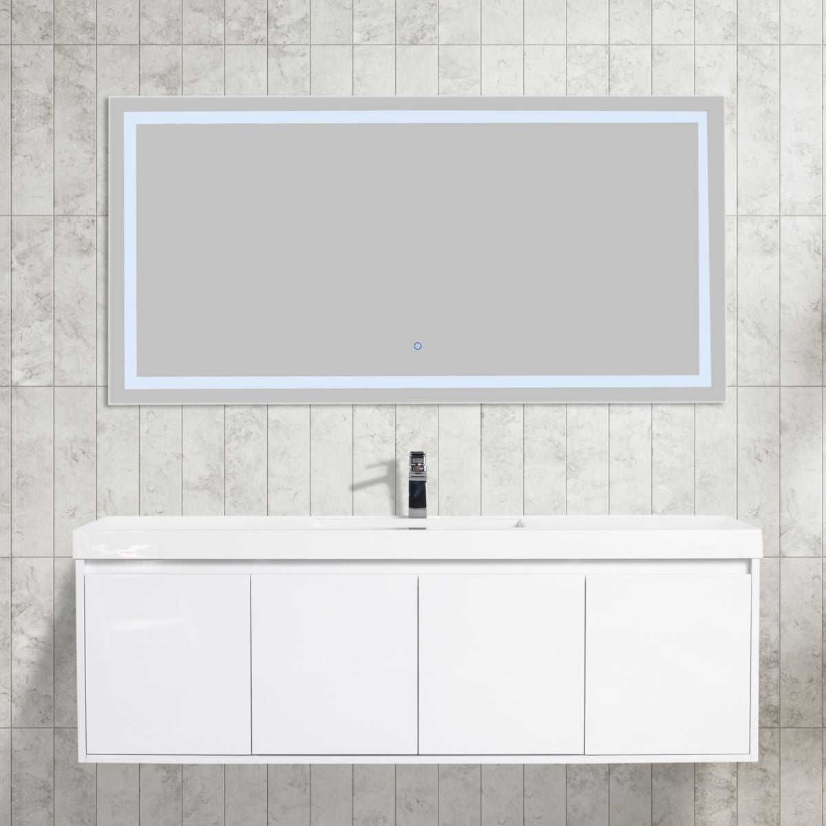 Blossom Bern 60" Glossy White Single Vanity