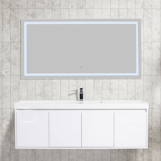 Blossom Bern 60" Glossy White Single Vanity