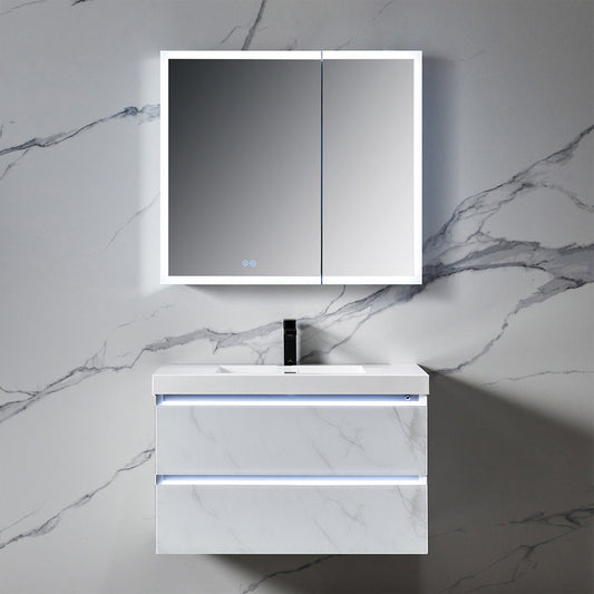 Blossom Capella 36x32 Inside LED Light on Door Medicine Cabinet