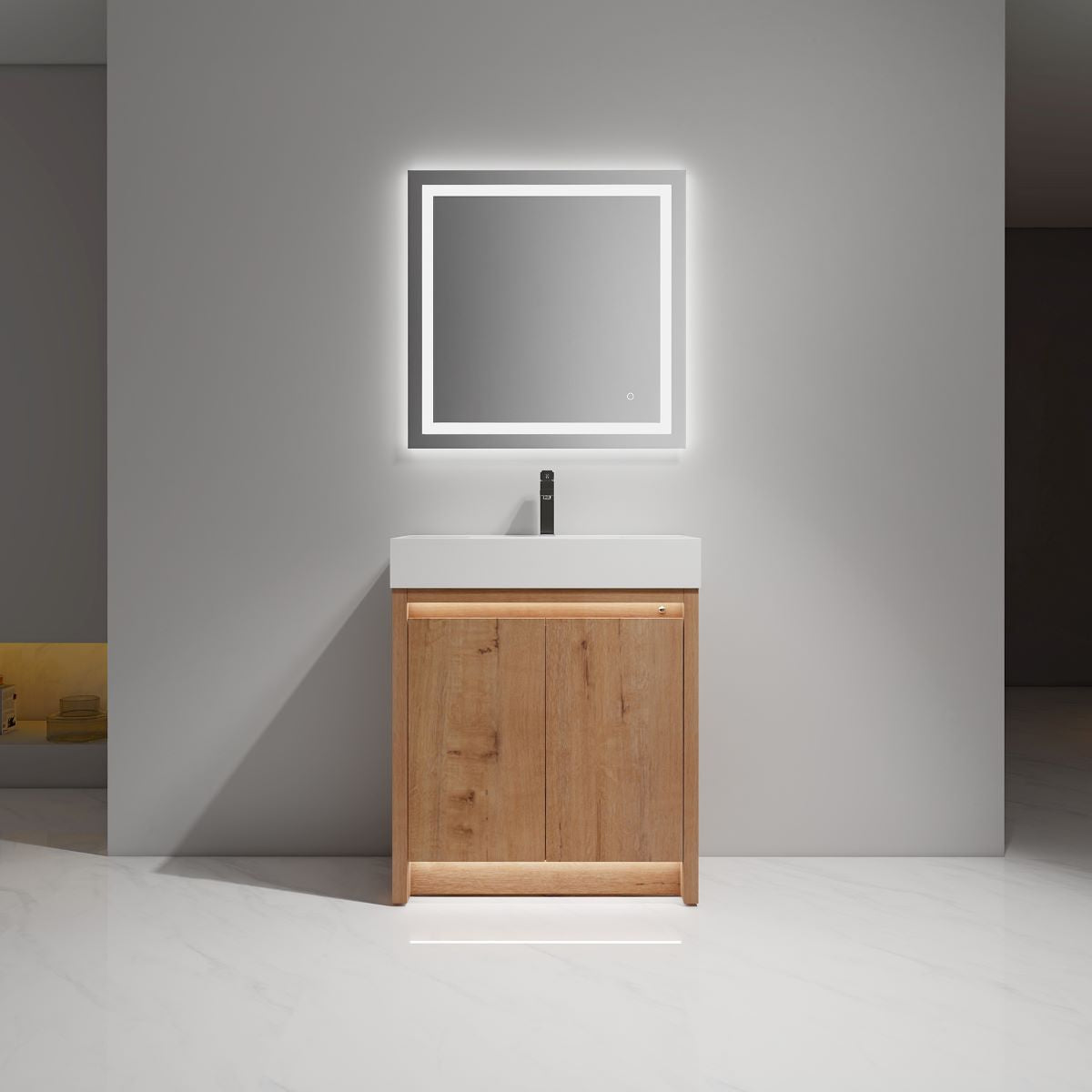 Blossom Capri 30" Classic Oak Vanity With Dual LED Lights
