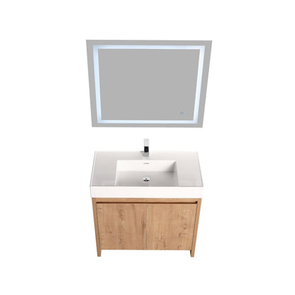 Blossom Capri 36" Classic Oak Vanity With Dual LED Lights