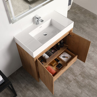 Blossom Capri 36" Classic Oak Vanity With Dual LED Lights