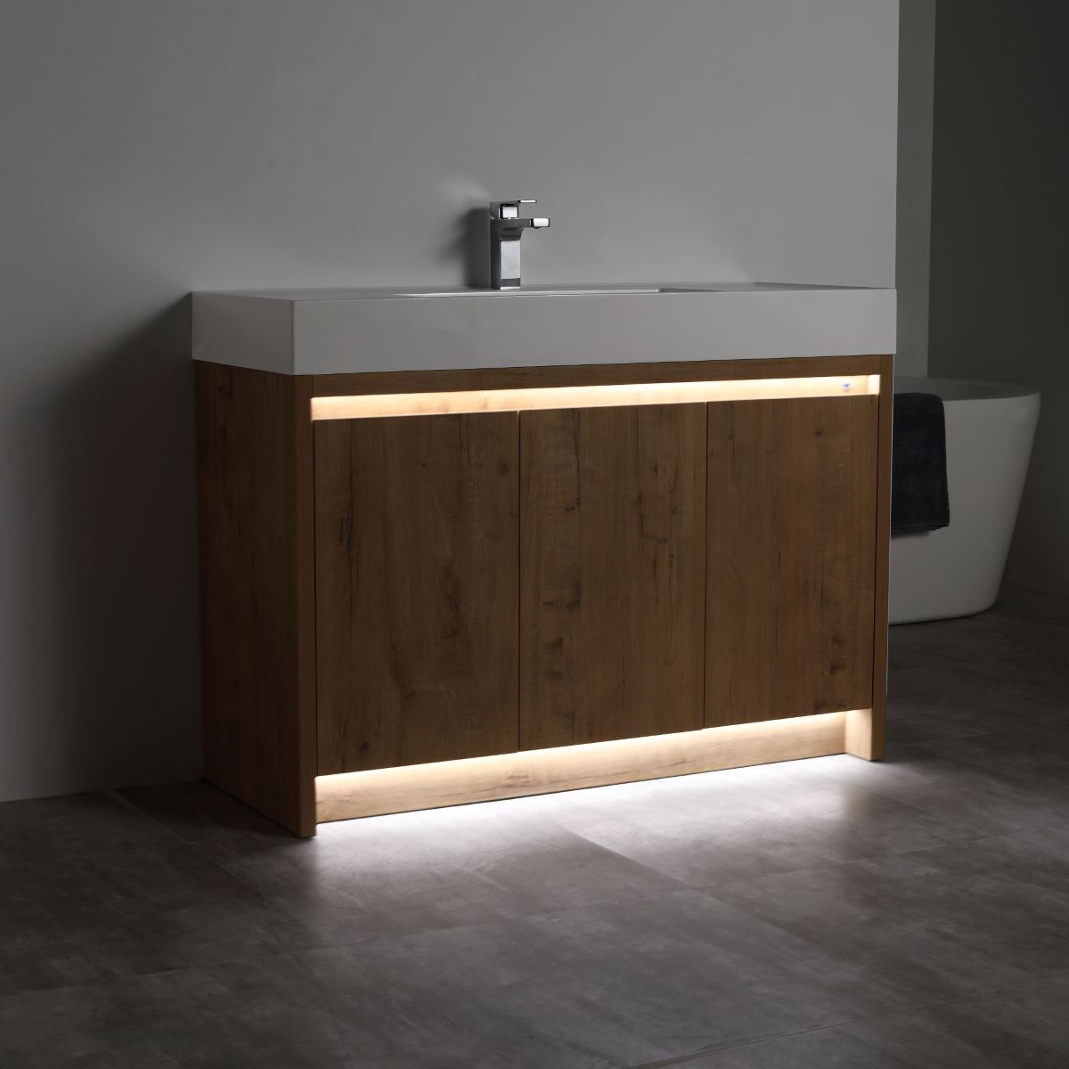 Blossom Capri 48" Classic Oak Vanity With Dual LED Lights