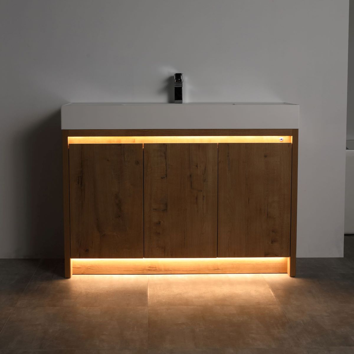 Blossom Capri 48" Classic Oak Vanity With Dual LED Lights