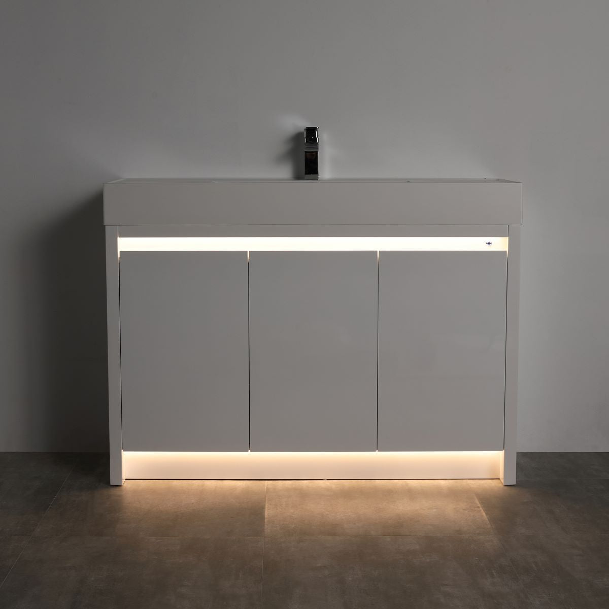 Blossom Capri 48" Glossy White Vanity With Dual LED Lights