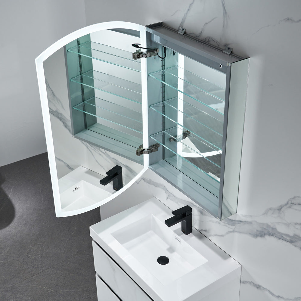 Blossom Castor 24X38 Left LED Medicine Cabinet